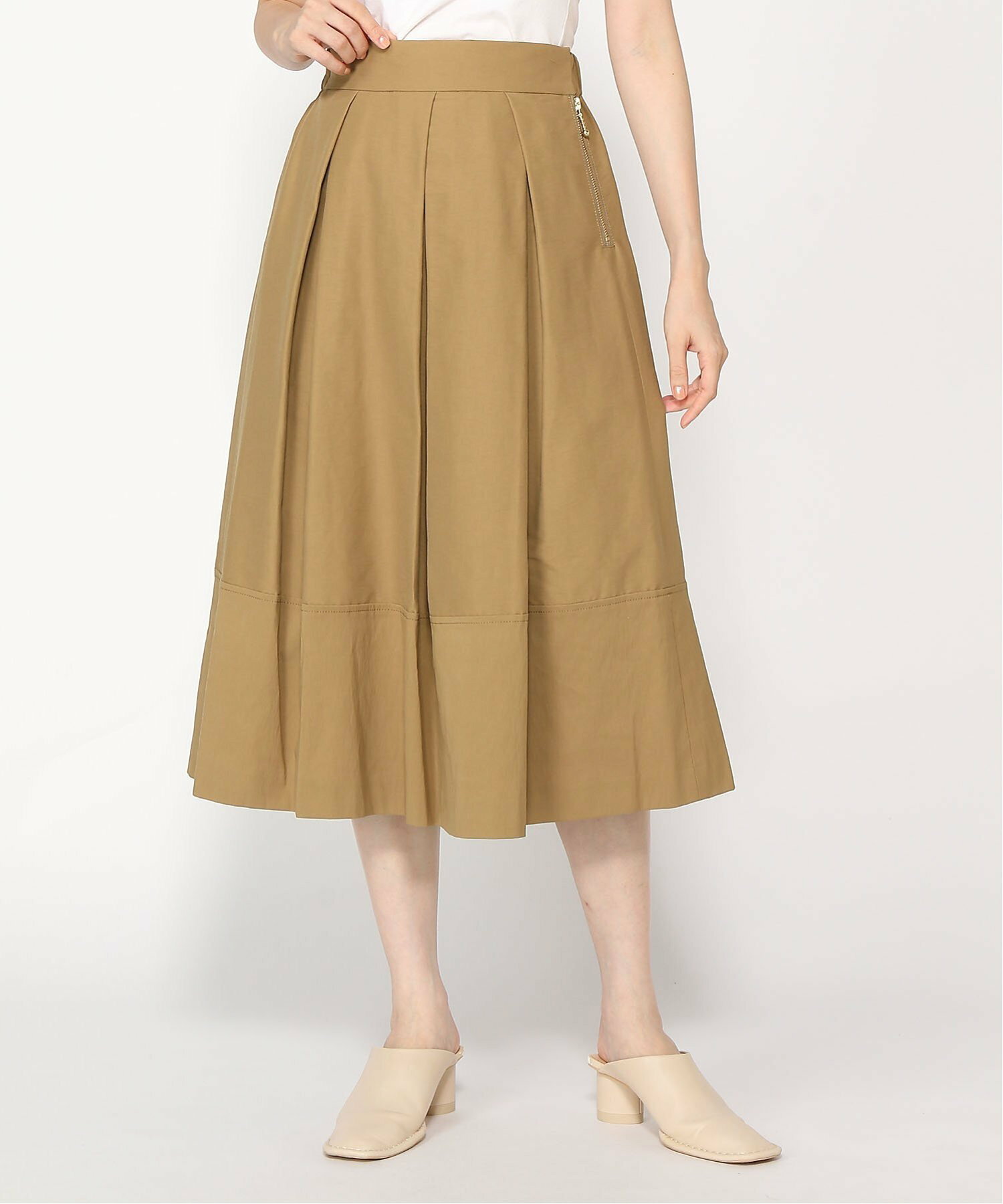スカート:タックグログランスカート